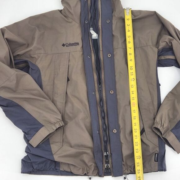 Vintage Columbia 365 Vertex Jacket Windbreaker Mens Medium Green Gray Packable - Picture 9 of 11